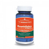 Bromelaina si Papaina, 60 capsule, Herbagetica