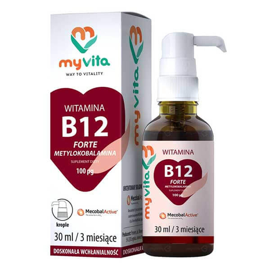 MyVita, Gocce di Vitamina B12 Forte, 30 ml