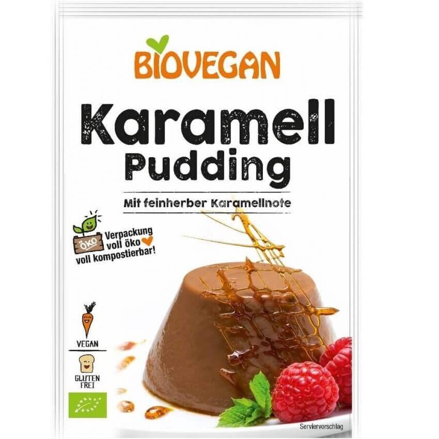 Budino al caramello bio, 43 g, Biovegan