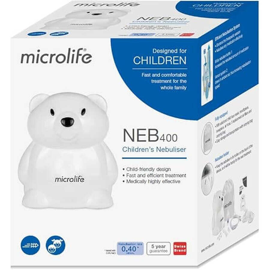 Nebulizzatore, Microlife NEB 400, per Bambini, 1 Pezzo