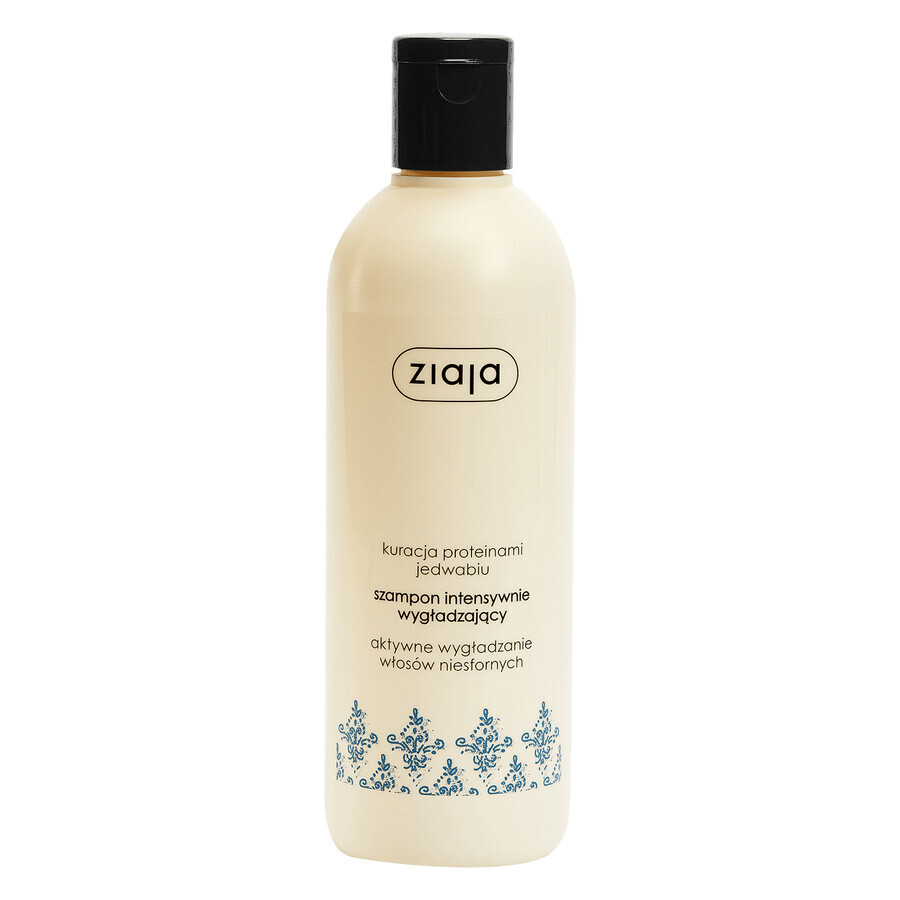 Ziaja, Shampoo Intensamente Lisciante alle Proteine della Seta, 300 ml