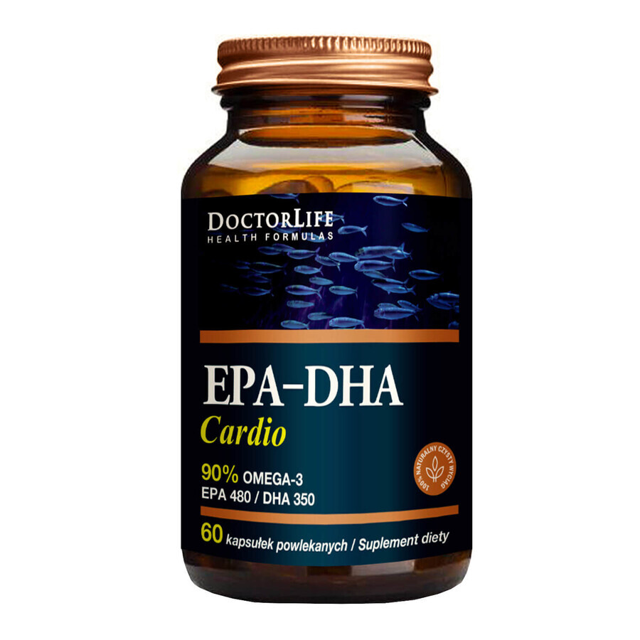 Vita del Dottore EPA-DHA Cardio - 90% Omega-3 EPA 480/ DHA 350, 60 capsule