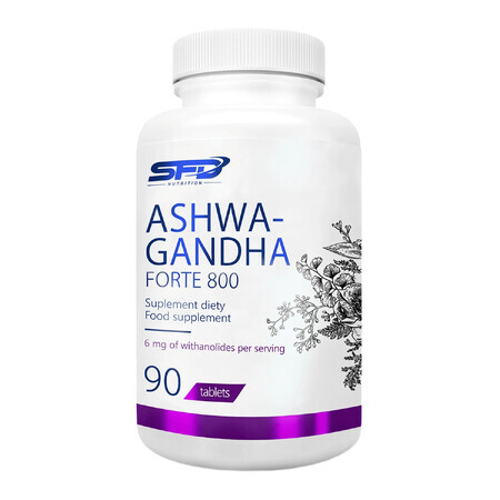 Ashwagandha Forte 800, ginseng indiano, 90 compresse, SFD