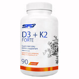 D3 + K2 Forte, vitamina D 2000 UI + vitamina K 200 µg, 90 compresse, SFD