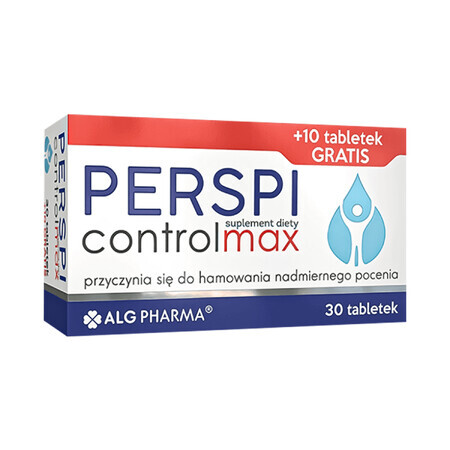 Perspi Control Max, 30 compresse + 10 compresse gratis, ALG Pharma