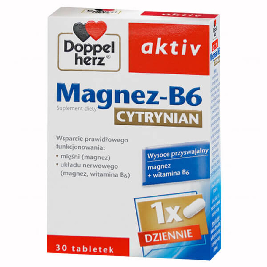 Integratore Alimentare Attivo Magnesio-B6 Citrato | 30 Compresse