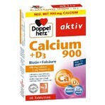 Calcium 900 mg + D3 + Biotin + Folsäure, 30 Tabletten, Doppelherz