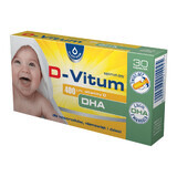 Witamina D-Vitum 400 IU con DHA, capsule twist-off - Confezione da 30 unità.