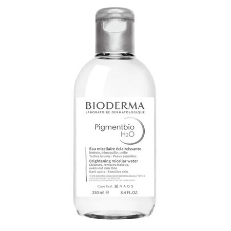 Bioderma Pigmentbio H2O, lozione micellare illuminante, 250 ml
