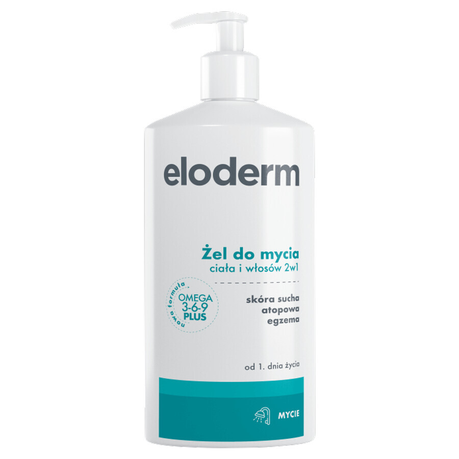 Gel doccia e shampoo Eloderm 2 in 1, 400 ml