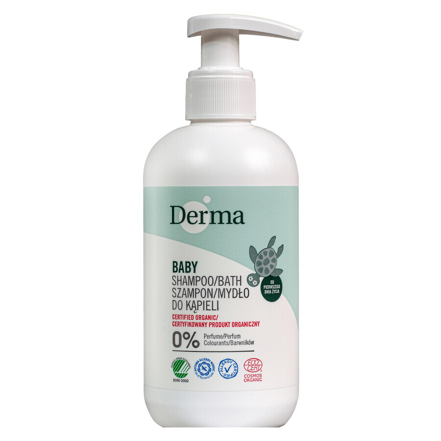 Derma Eco Baby Delicato Shampoo e Schiuma da Bagno, 250ml