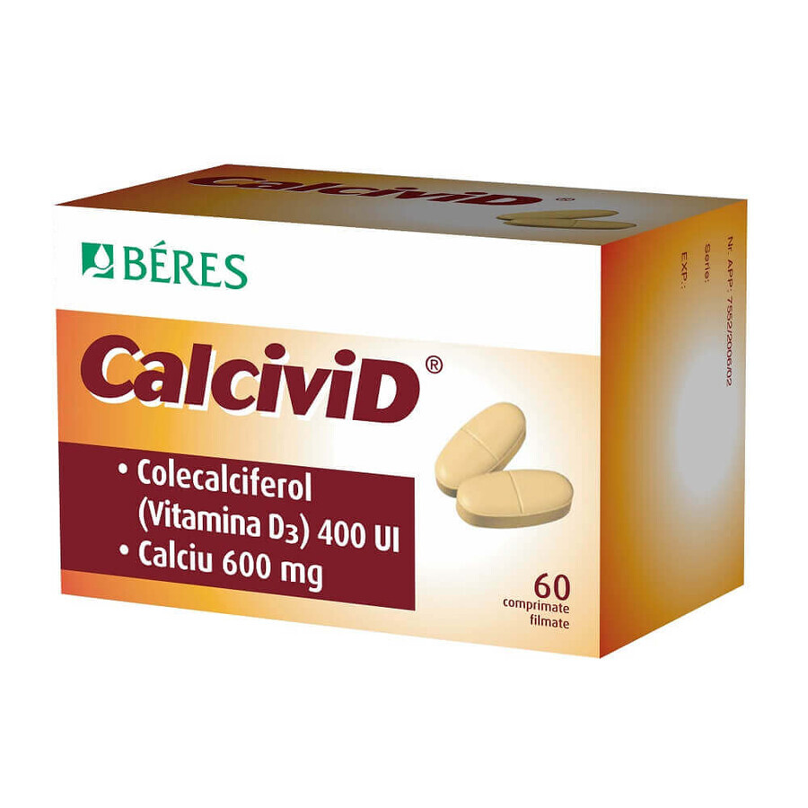 Calcivid, 60 tablets, Beres Pharmaceuticals