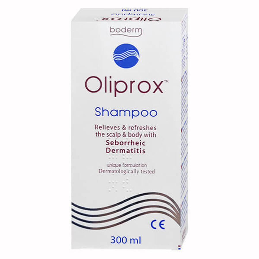 Oliprox, shampoo voor gebruik bij seborroïsch eczeem van de hoofdhuid en het lichaam, 300 ml