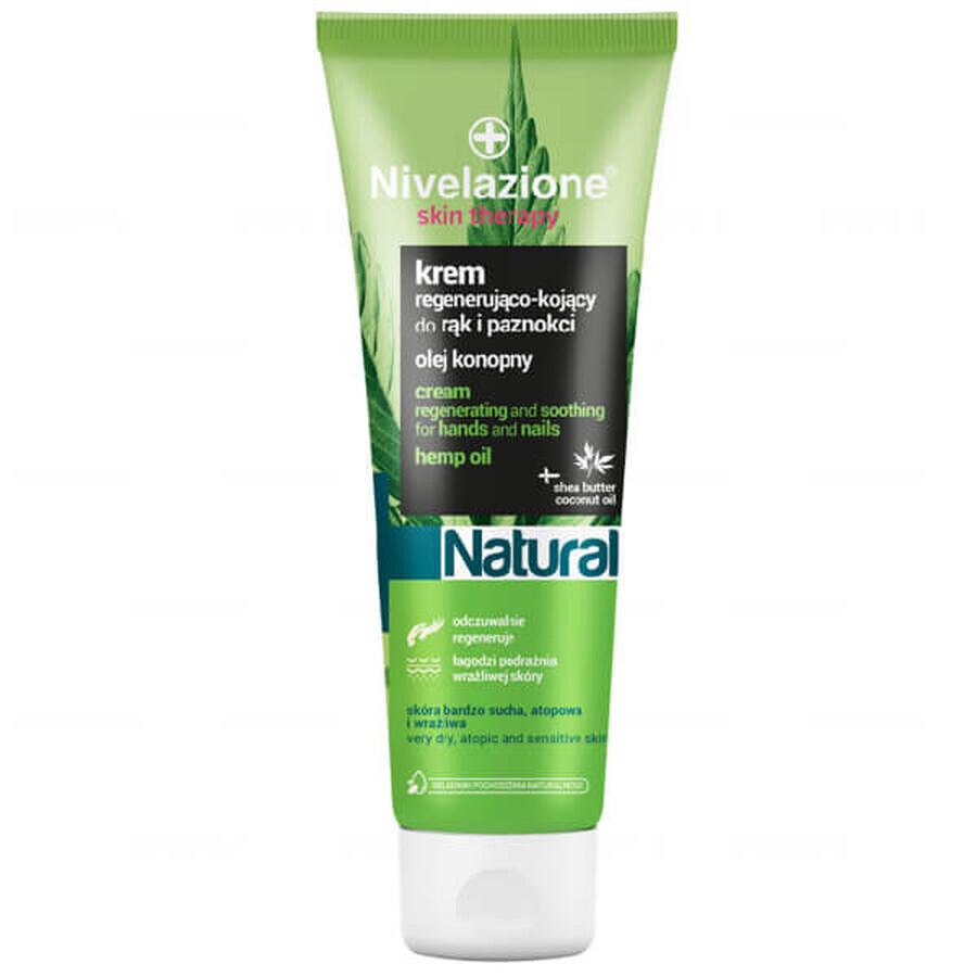 Nivelazione Skin Therapy, Regenerative-soothing cream for hands and nails, hemp oil, 100 ml