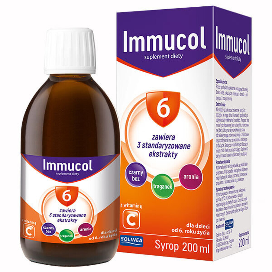 Sciroppo immunostimolante Immucol 6, 200 ml