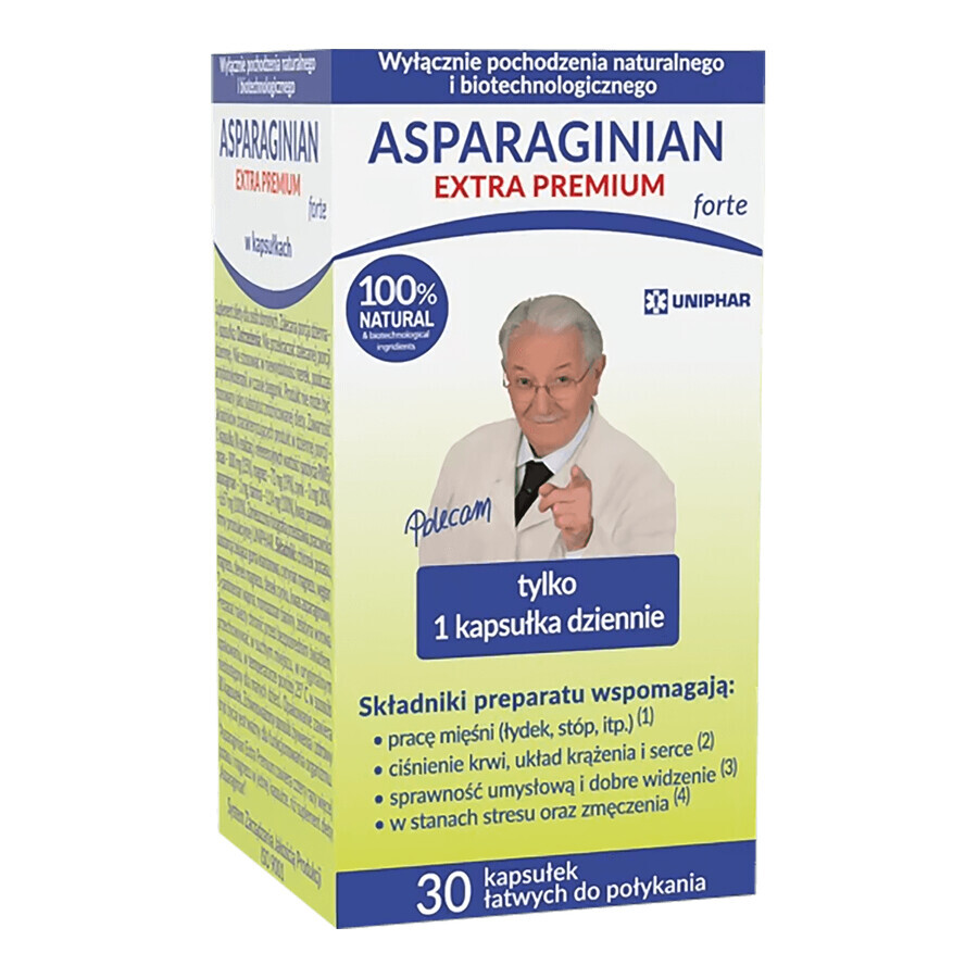 Extra Asparagina, Forte Premium, 30 capsule