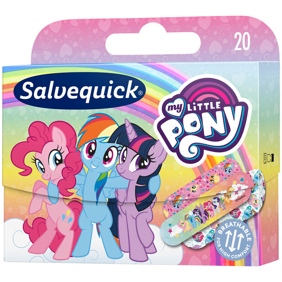 Salvequick, My Little Pony Band-Aids, 20 pieces