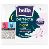 Bella Perfecta Ultra, prosoape sanitare cu aripi, extra lungi, Night, 7 buc.