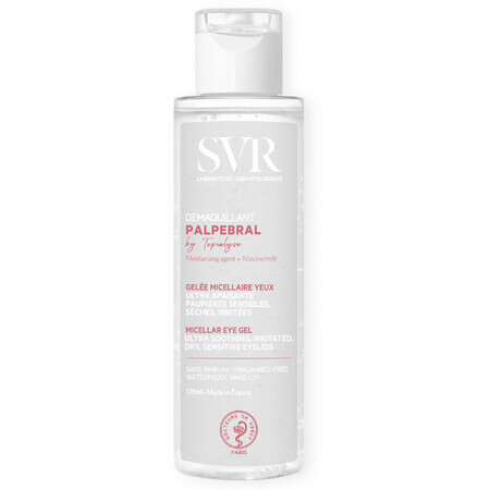 SVR Palpebral Makeup Remover, gel micellare per rimuovere il trucco intorno agli occhi, 125 ml