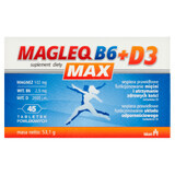 Magleq Forte + Vita D3, Integratore Alimentare per un Sistema Nervoso e Ossa Sani, 45 Compresse