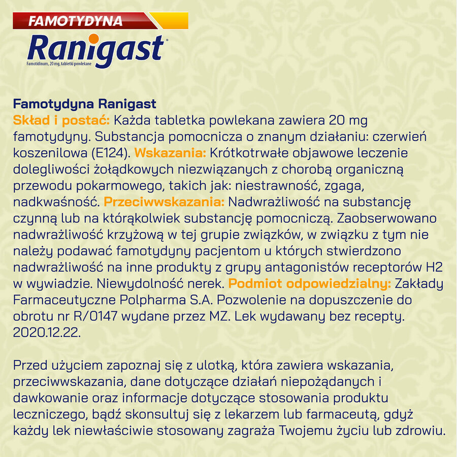 Compresse Effervescenti Antiemetico Ranigast SOS, Confezione da 24