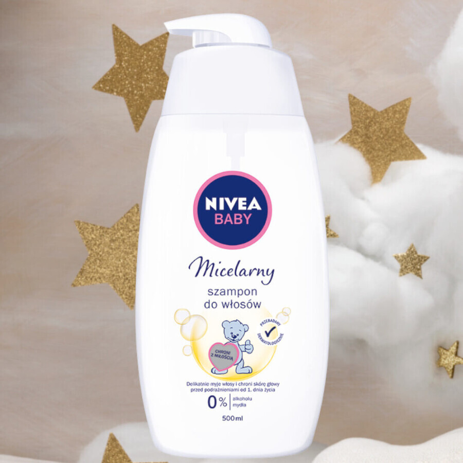 Shampoo Micellare Delicato per Capelli Nivea Baby, 500ml