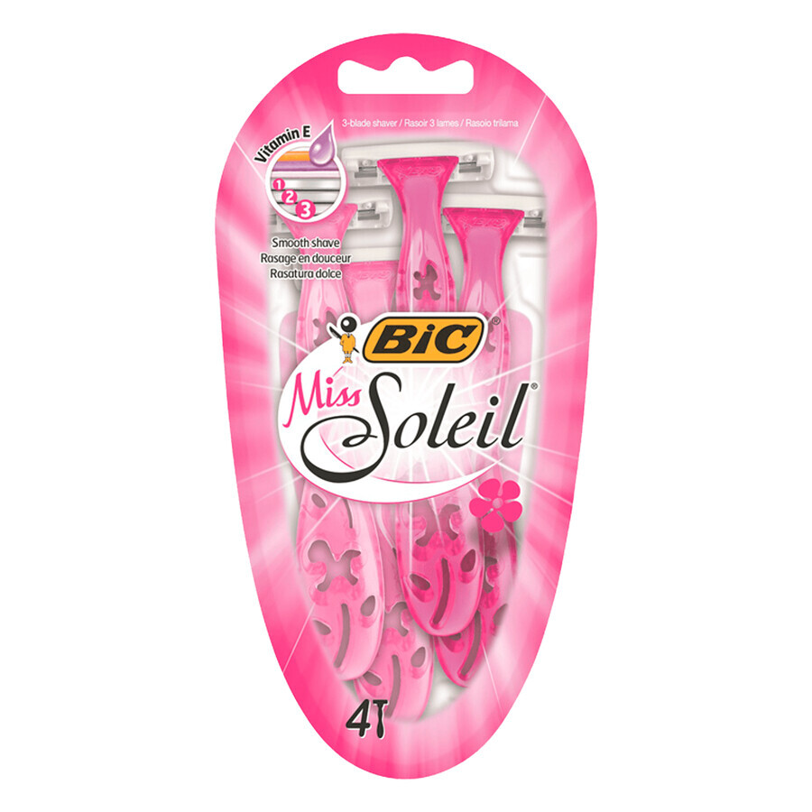 Bic Signora Soleil, Kit di 4 Rasoi Femminili