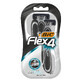 BIC Flex 4, rasoio da uomo, 4 lame, 3 pezzi