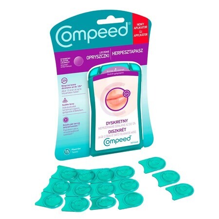 Compeed, cerotti per herpes, idrocolloide, discreti, 15 pezzi