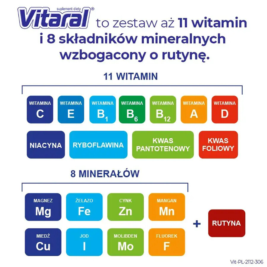 Vitaral, 60 comprimidos + 10 comprimidos gratuitos