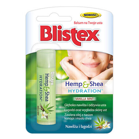 Blistex Hemp & Shea Hydration, lip balm, 4.25 g