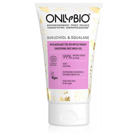 OnlyBio Bakuchiol & Squalane, smooth facial cleansing gel, 150 ml