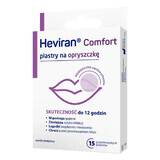 Heviran Comfort, plasturi pentru herpes, 15 bucăți