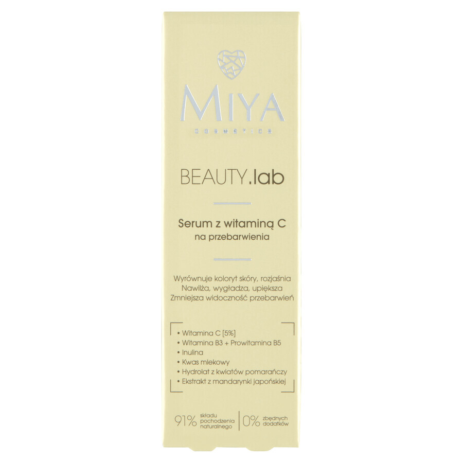 Miya BEAUTY.lab, Suero de vitamina C para la hiperpigmentación, 30 ml