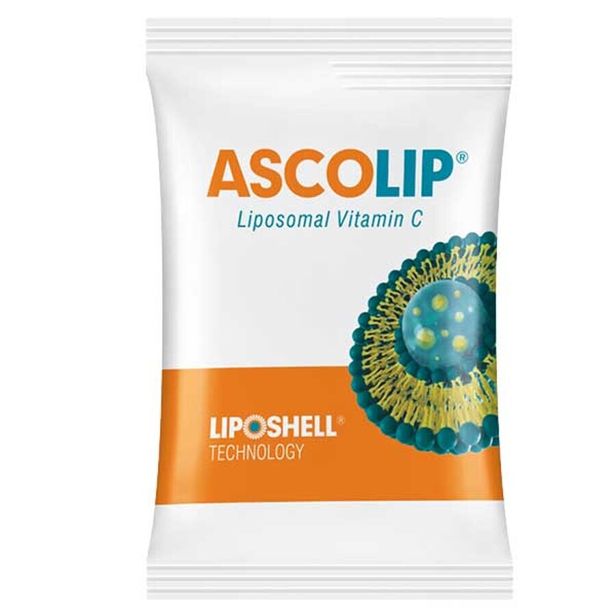 Vitamina C Liposomiale 1000 mg Ascolip, Gusto Limone-Arancia, 30 Bustine