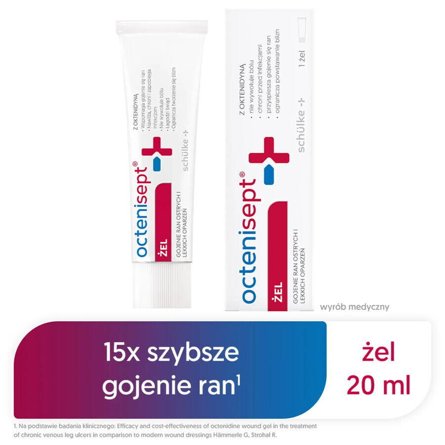 Octenisept, gel for wounds and burns, 20 ml