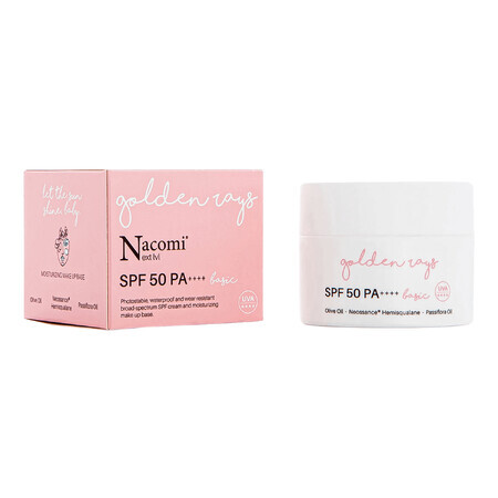 Nacomi Next Level Basic, Moisturizing face cream, SPF 50, 50 ml