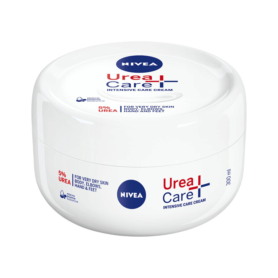 Nivea Urea+Care, crema universale per corpo, mani e piedi, 300 ml