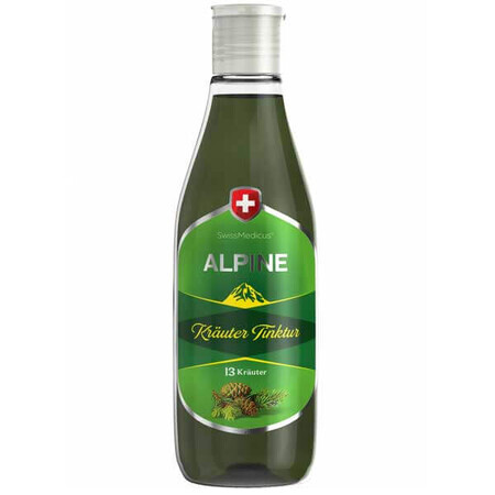 SwissMedicus Alpine, estratto spiritoso di 13 erbe alpine, 250 ml