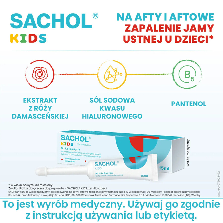 Bambini Gel Occhi Sachol 15 ml