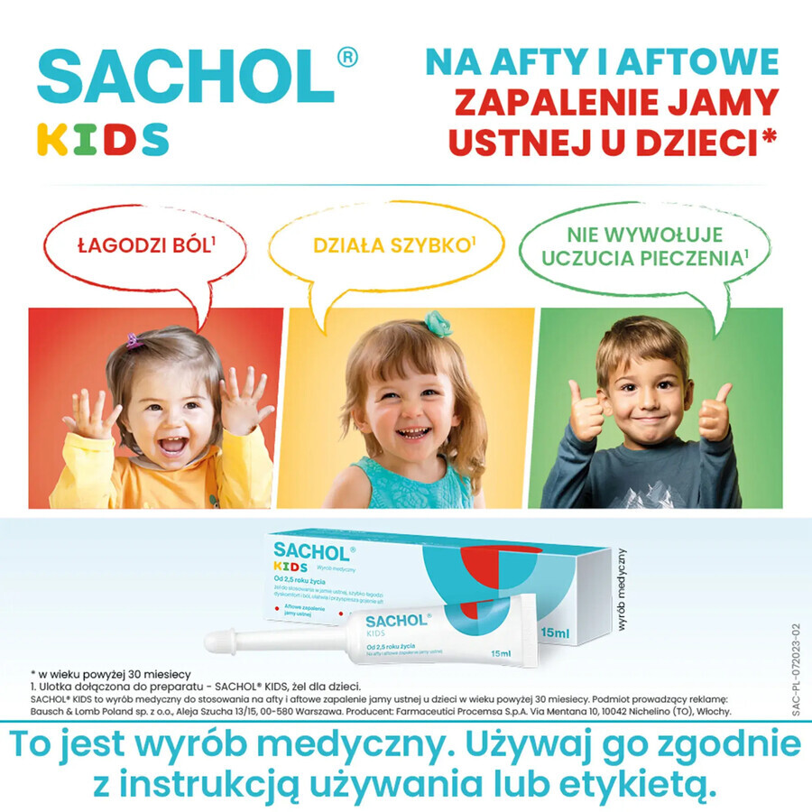 Bambini Gel Occhi Sachol 15 ml