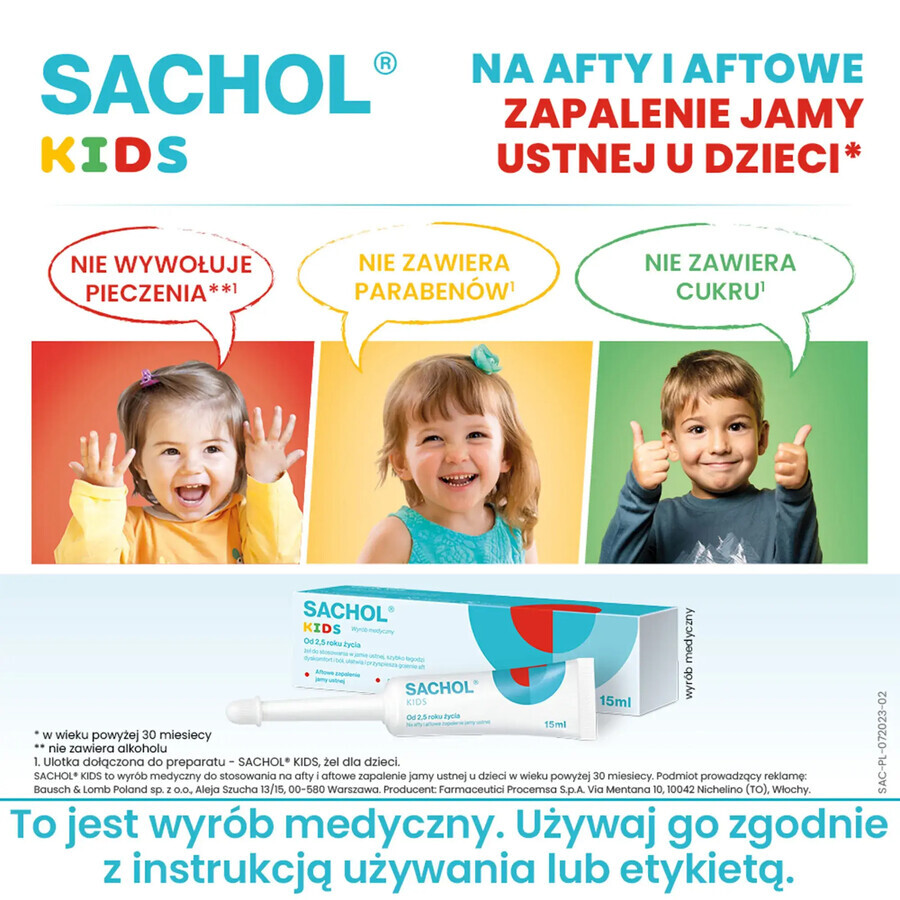 Bambini Gel Occhi Sachol 15 ml