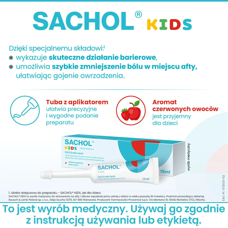 Bambini Gel Occhi Sachol 15 ml