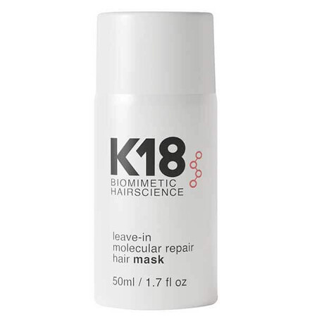 Maschera rigenerante molecolare per capelli K18 Leave-In senza risciacquo, 50ml