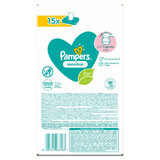 Pampers Sensitive, wet wipes, 15 x 80 pcs.