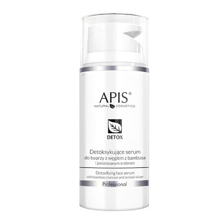 Apis Professional Detox, detoxifying facial serum with bamboo charcoal and ionized silver, 100 ml