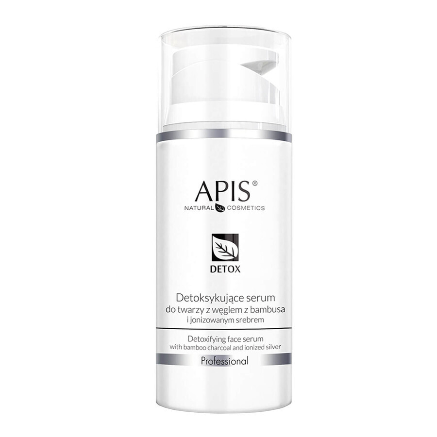 Apis Professional Detox, detoxifying facial serum with bamboo charcoal and ionized silver, 100 ml