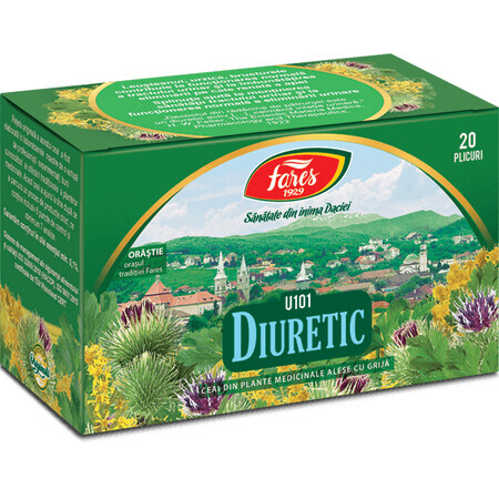 Té Diurético, 20 bolsitas, Fares