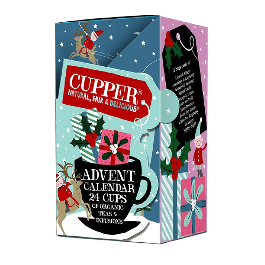 Tè Eco calendario dell'avvento Cupper, 48g, Allos Hof