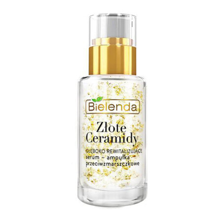 Bielenda Golden Ceramides, Serum-ampoule antirid profund revitalizant, ten matur și sensibil, 15 ml